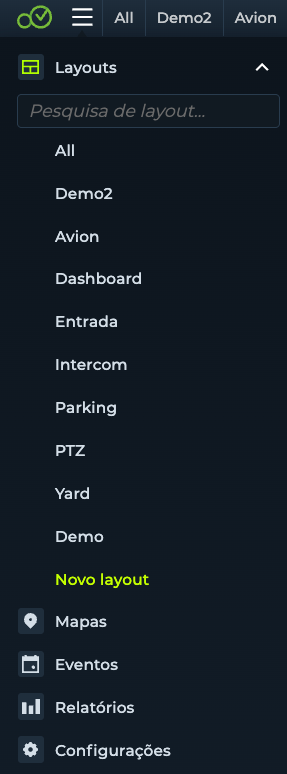 Novo layout